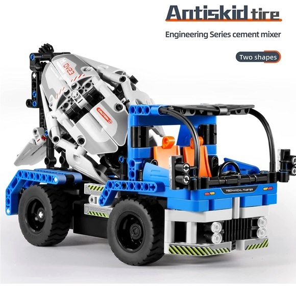 2 in 1 romote Control Technic Concrete MixerTruck Building STEM Learning Play - Picture 6 of 8